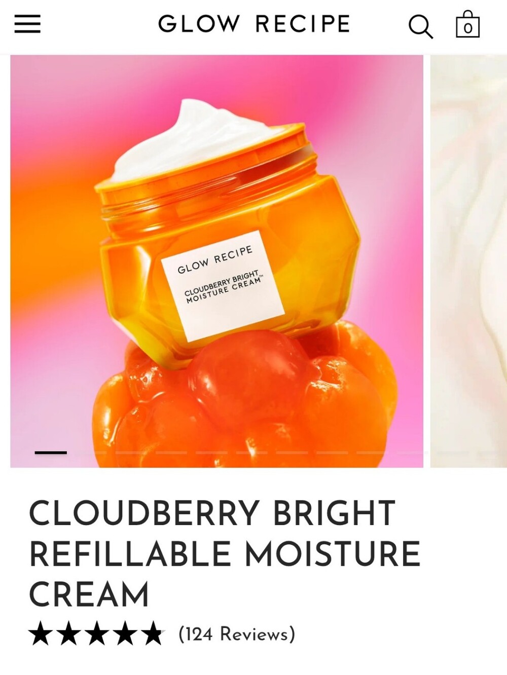 Glow Recipe Cloudberry Moisture Cream — Orange Jar